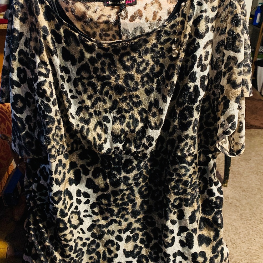 A beautiful leopard print blouse